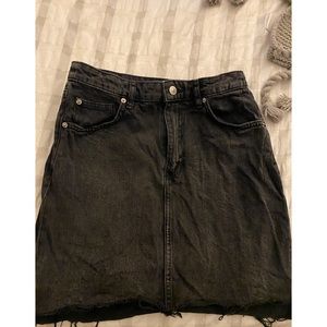 H&M Black Denim Skirt